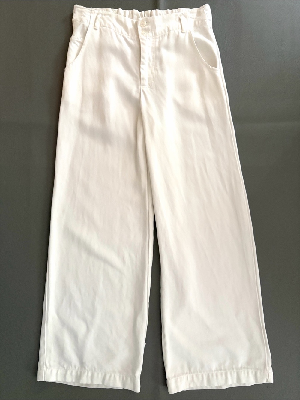 YFB Young Fabulous & Broke Pants Trousers Wide Leg Pants White Modal size XS